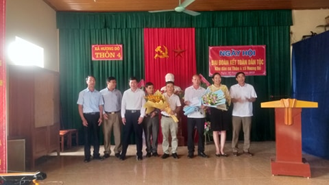 Thôn 4 xã Hương Đô tổ chức ngày hội Đại đoàn kết tianf dân tộc