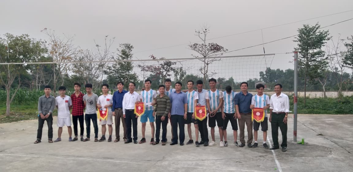 UBND xã Hương Đô tổ chức giải bóng chuyền mừng Đảng mừng xuân năm 2019